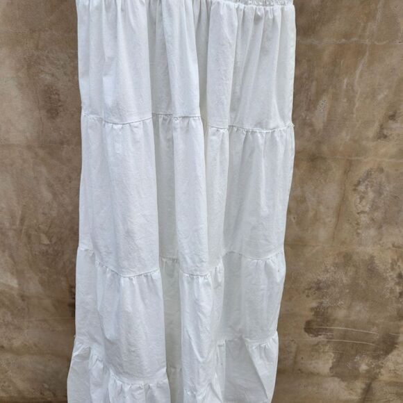 Weworewhat white smocked midi dress - Picture 5 of 9